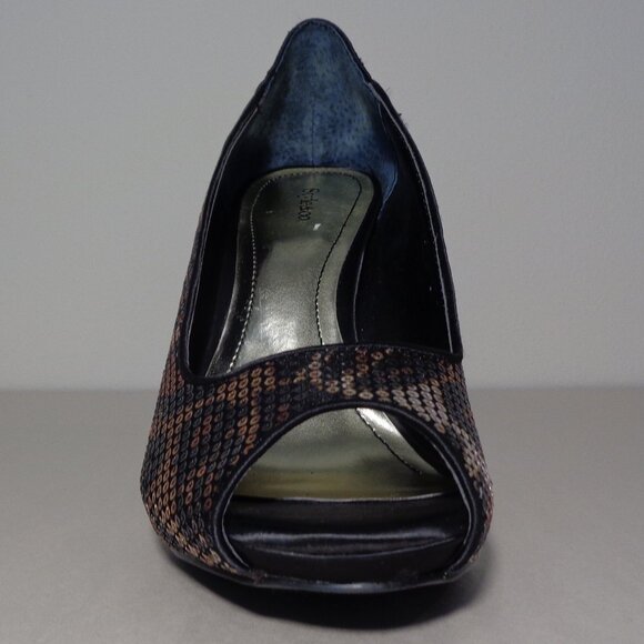 Style & Co. Size 8 M / NAVEAH / Black / Sequin / Satin Heels New Women's Shoes - Picture 7 of 16